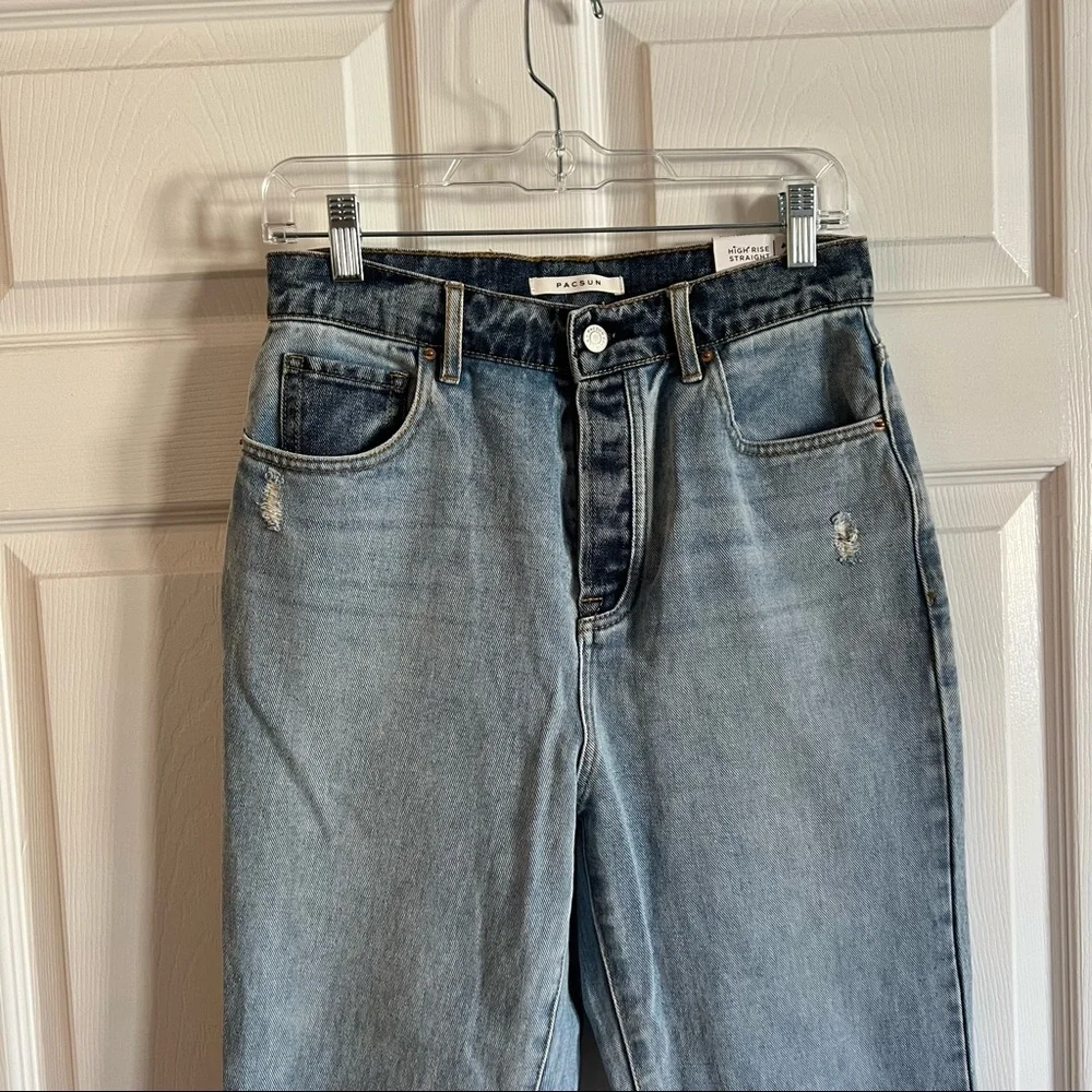Pacsun high rise straight jeans